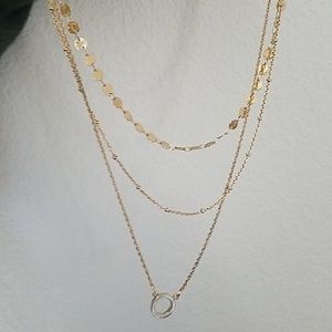 Baublebar 3 Layer Gold Necklace